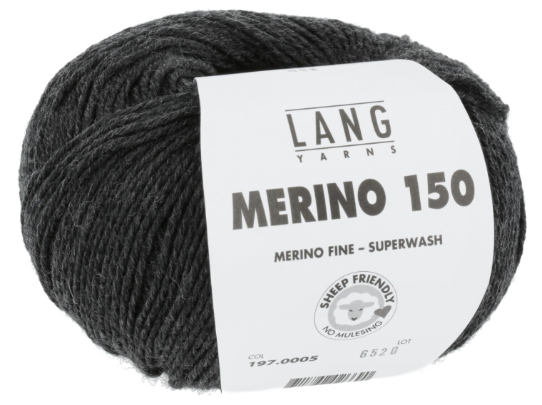 Lang Yarns Merino 150 50g is available to purchase from The Knit Lounge UK knit shop