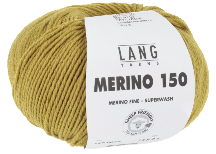 Lang Yarns Merino 150 50g is available to purchase from The Knit Lounge UK knit shop