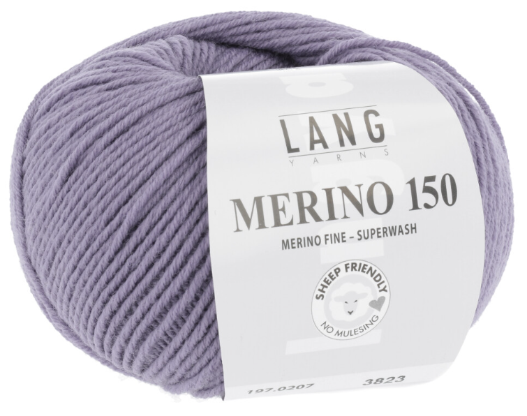 Lang Yarns Merino 150 50g is available to purchase from The Knit Lounge UK knit shop