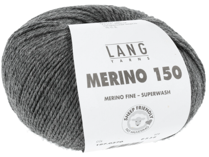 Lang Yarns Merino 150 50g is available to purchase from The Knit Lounge UK knit shop