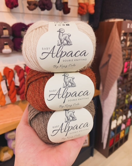 King Cole Baby Alpaca DK 50g is available to purchase from The Knit Lounge UK knit shop