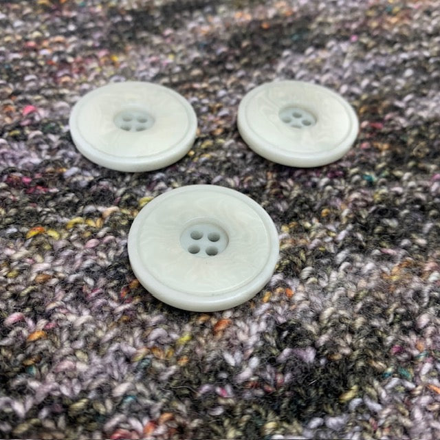 Corozo Rimmed 27mm Button is available to purchase from The Knit Lounge UK knit shop