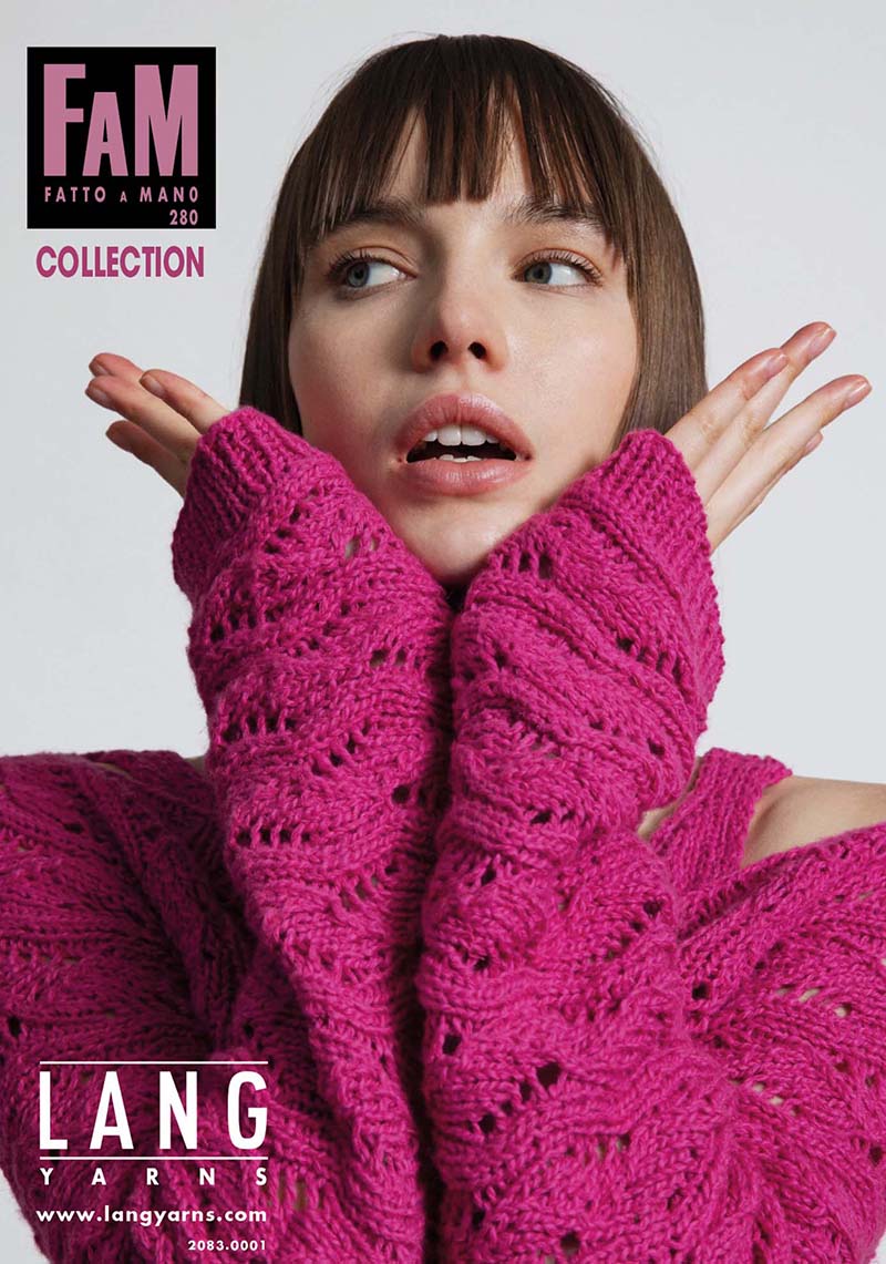 Lang Yarns FAM 208 Magazine is available to purchase from The Knit Lounge UK knit shop
