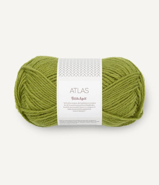 Atlas PetiteKnit by Sandnes Garn - in 9564 Matcha. Shop now at The Knit Lounge UK yarn shop.