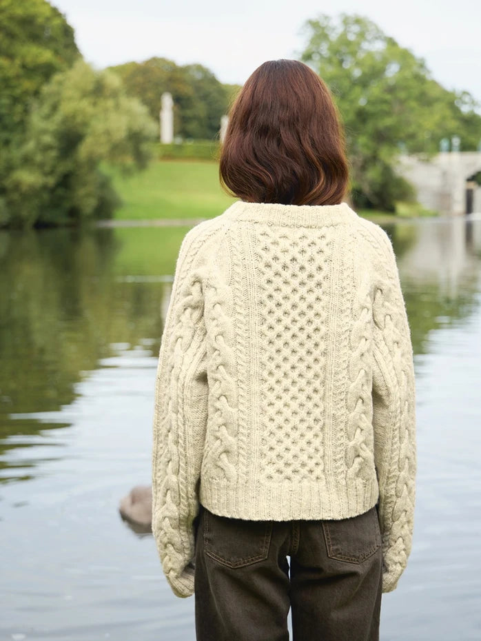 Sandnes Garn Wilbur Cable Sweater 2513_04 - Printed knitting Pattern from The Knit Lounge UK yarn shop.