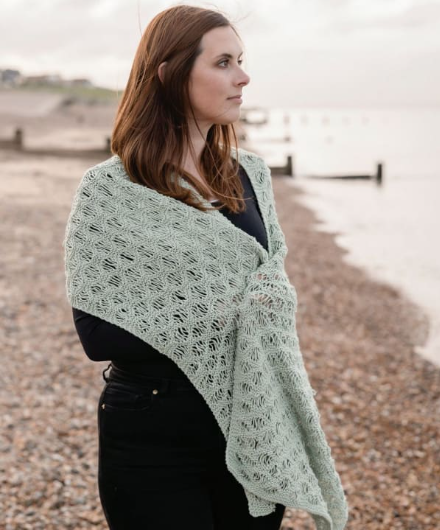 Drop Stitch Cotton Wrap - 3002 is available to purchase from The Knit Lounge UK knit shop