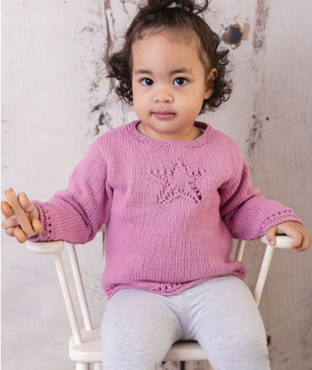 Little Star jumper - 3003 is available to purchase from The Knit Lounge UK knit shop