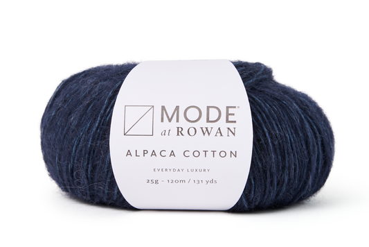 Mode at Rowan Alpaca Cotton is available to purchase from The Knit Lounge UK knit shop