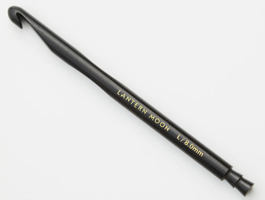 Lantern Moon Ebony Crochet Hook 4mm is available to purchase from The Knit Lounge UK knit shop