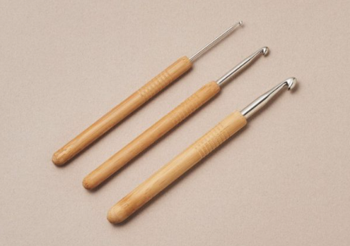 Seeknit Bamboo Crochet Hook with Aluminium Tip is available to purchase from The Knit Lounge UK knit shop