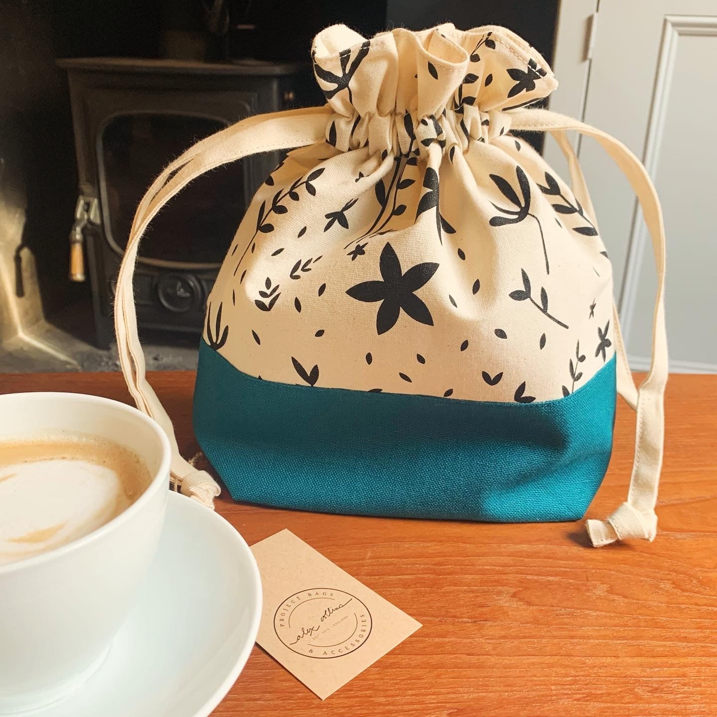 Classic Drawstring Project Bag is available to purchase from The Knit Lounge UK knit shop