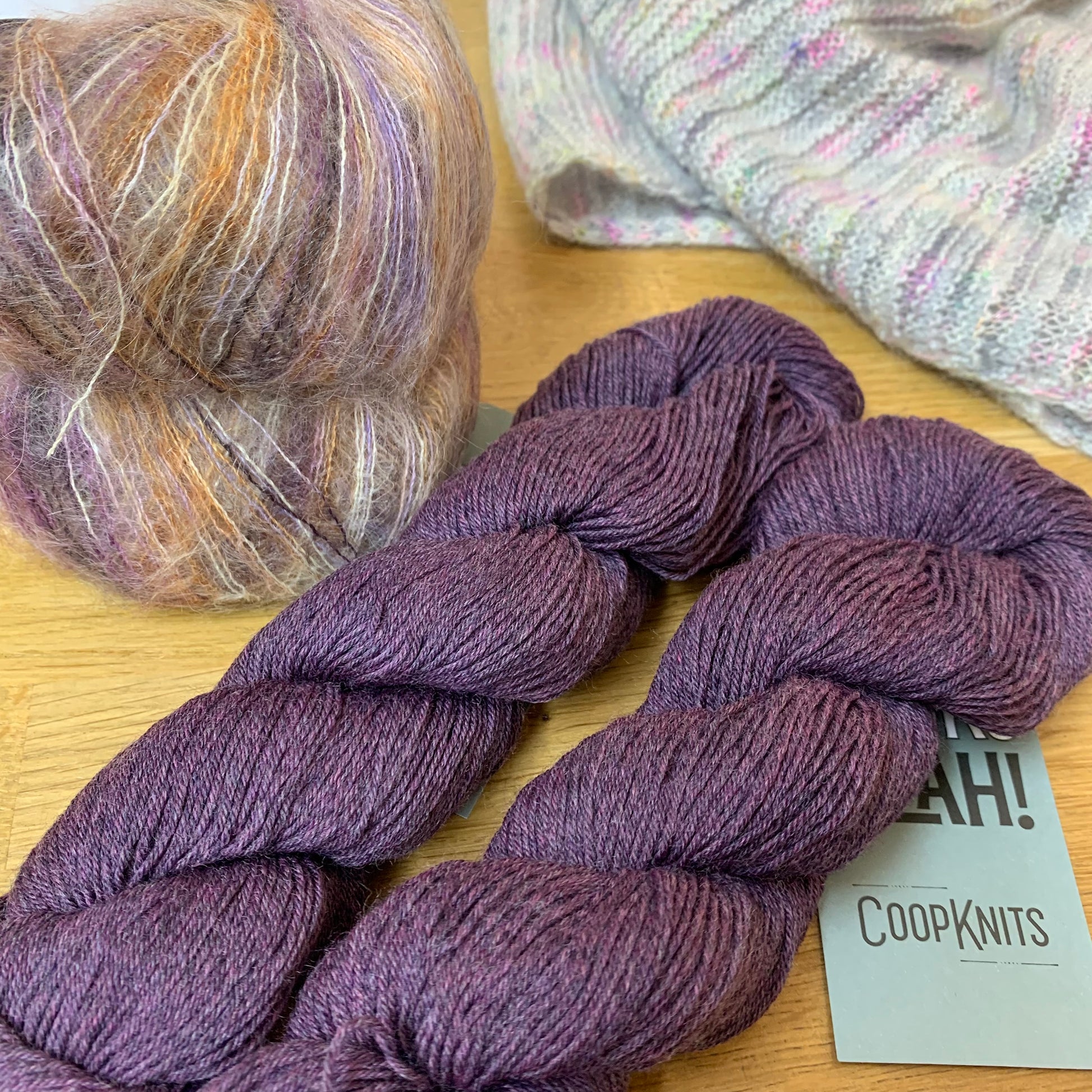 Pom Pidou Shawl Kit is available to purchase from The Knit Lounge UK knit shop