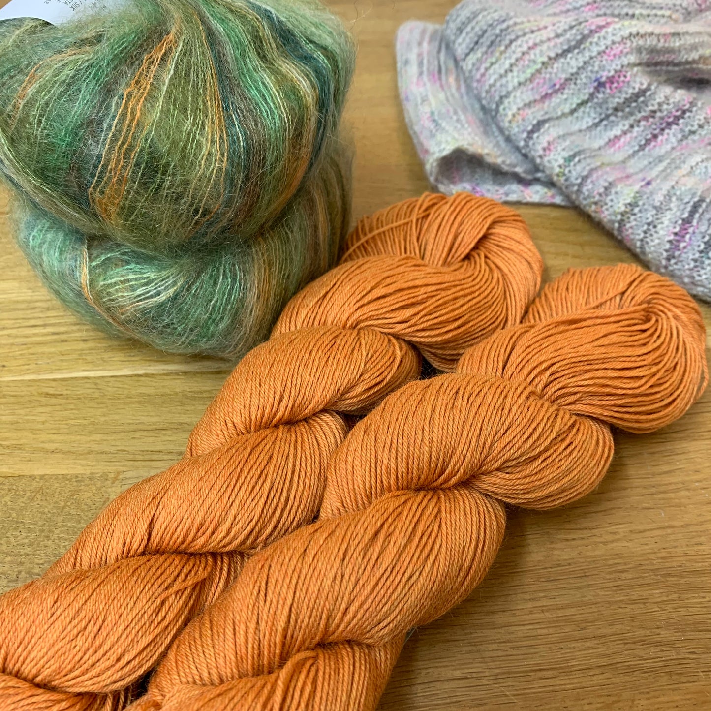 Pom Pidou Shawl Kit is available to purchase from The Knit Lounge UK knit shop