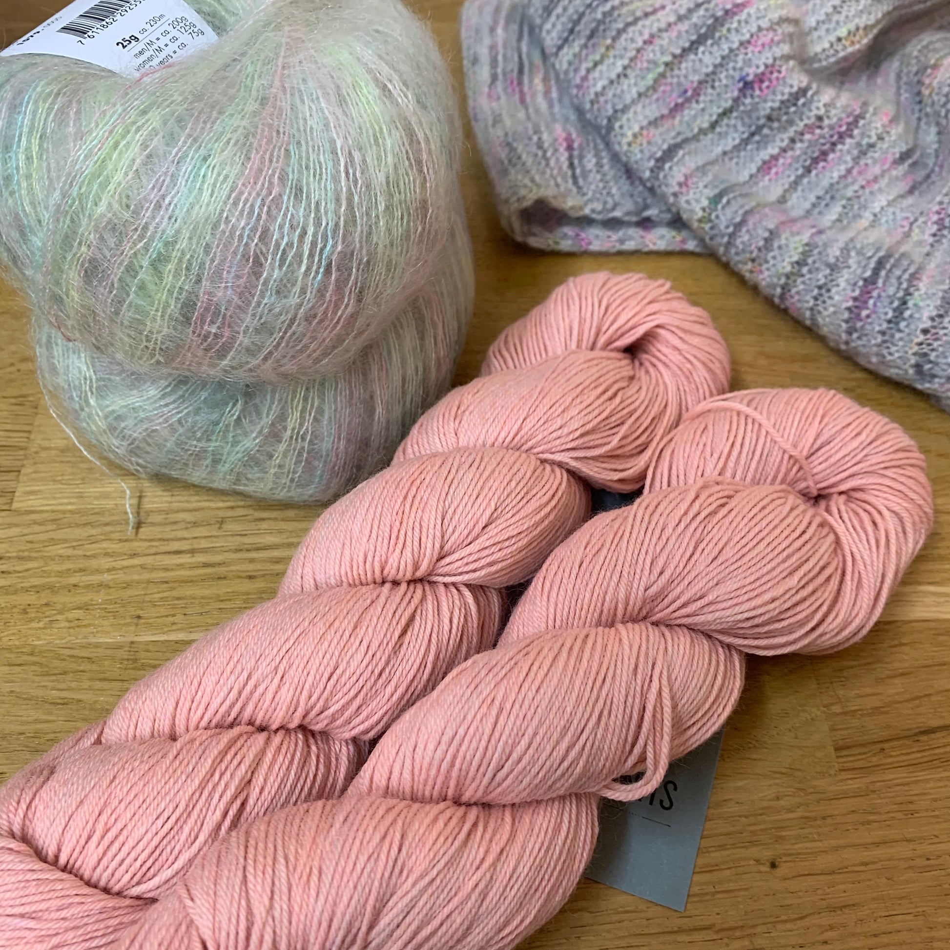 Pom Pidou Shawl Kit is available to purchase from The Knit Lounge UK knit shop