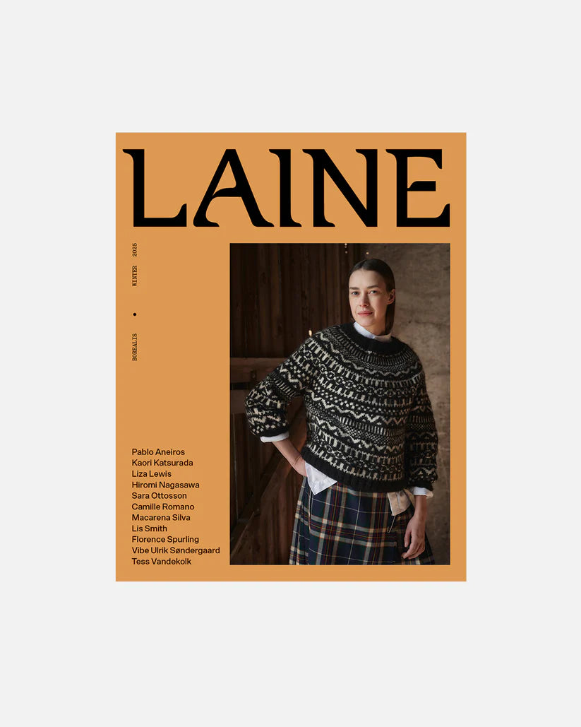 Laine Magazine - Issue 23, Borealis is available to purchase from The Knit Lounge UK knit shop