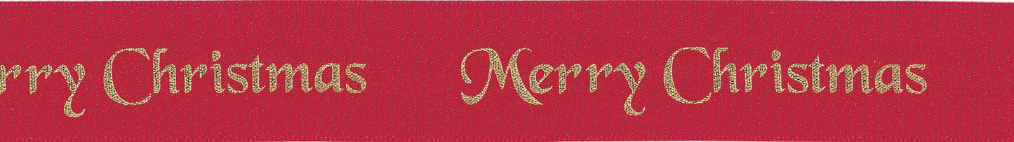 Berisfords Merry Christmas Ribbon 10mm is available to purchase from The Knit Lounge UK knit shop