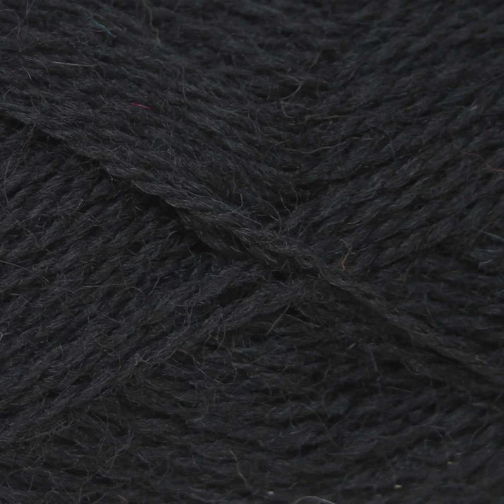 Baa Ram Ewe Pip Colourwork in 008 Whitby Jet from The Knit Lounge.