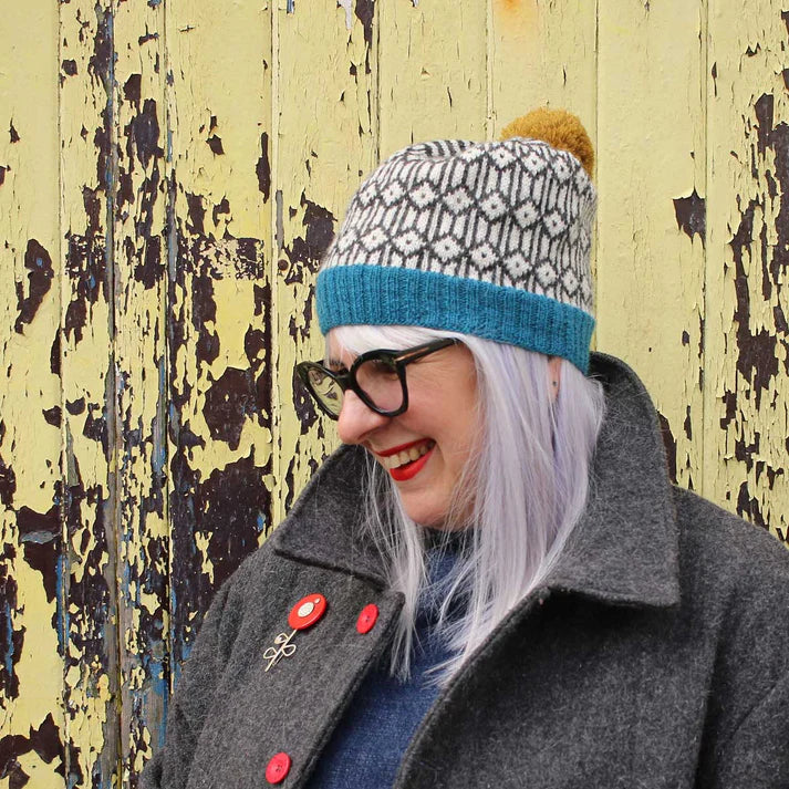 Baa Ram Ewe Knitting Pattern - Brooklime Hat from The Knit Lounge