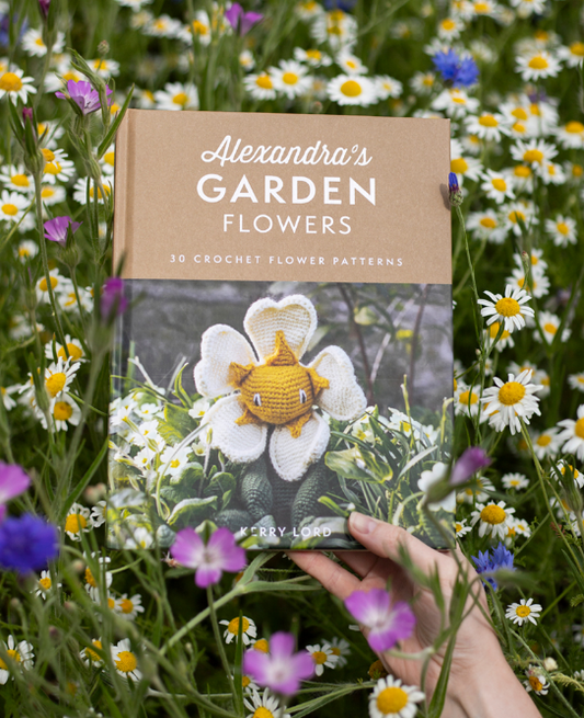 Alexandra's Garden: Flowers Book by Kerry Lord is available to purchase from The Knit Lounge UK knit shop