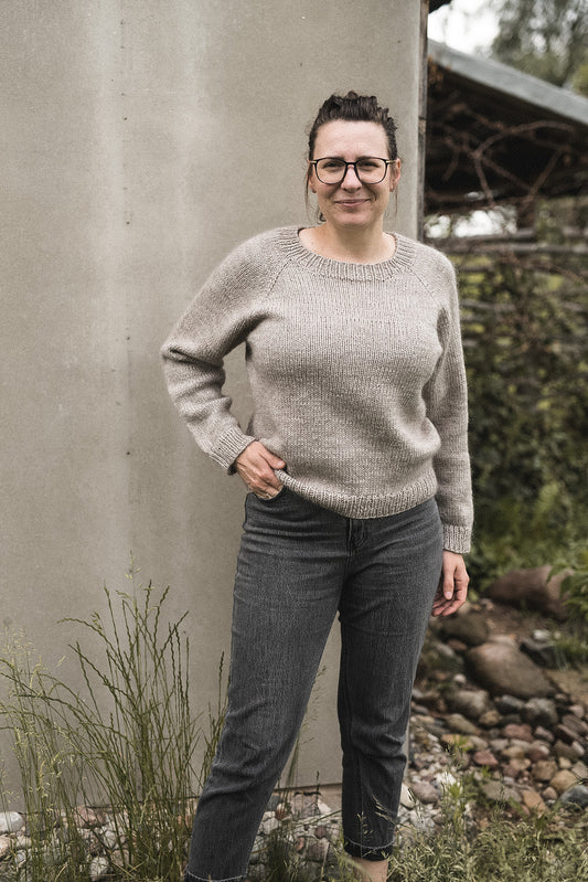 Ruke Knit Capsule Sweater No. 1 Pattern is available to purchase from The Knit Lounge UK knit shop