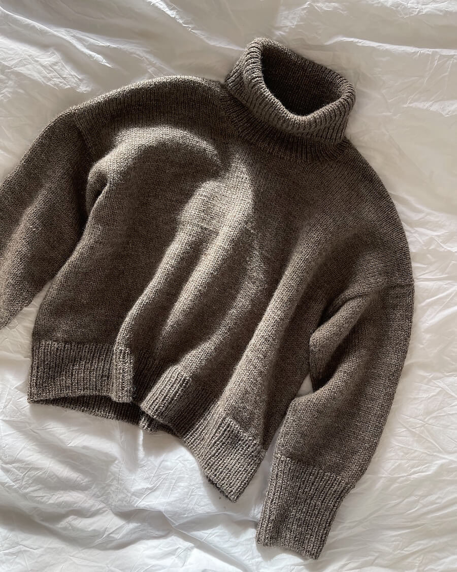 PetiteKnit Chestnut Sweater - Printed Pattern