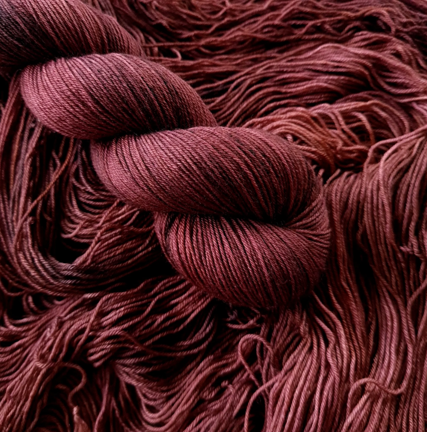 Dusty MCN Sock is available to purchase from The Knit Lounge UK knit shop