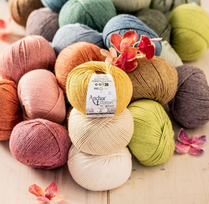 Anchor Cotton 'n' Wool 50g is available to purchase from The Knit Lounge UK knit shop