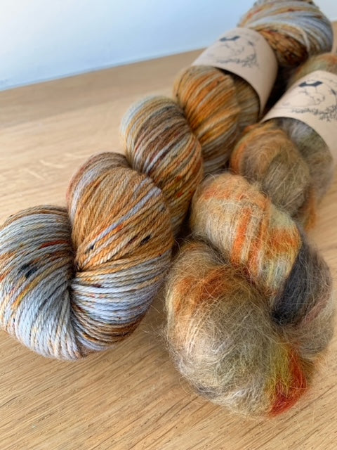 Dusty MCN Sock is available to purchase from The Knit Lounge UK knit shop