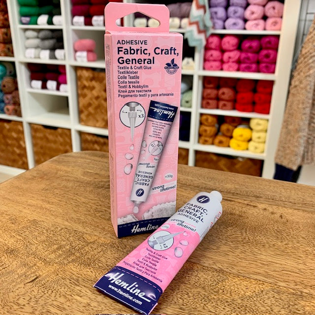 Hemline Fabric and Craft Glue 30g is available to purchase from The Knit Lounge UK knit shop