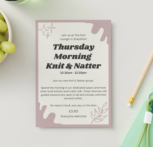 Knit & Natter - Every Thursday morning