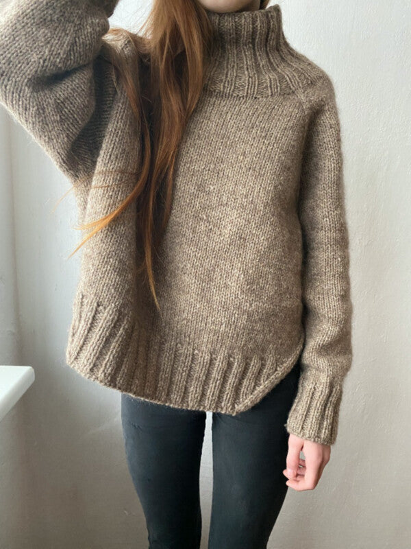 Yoga Winter Sweater Pattern is available to purchase from The Knit Lounge UK knit shop