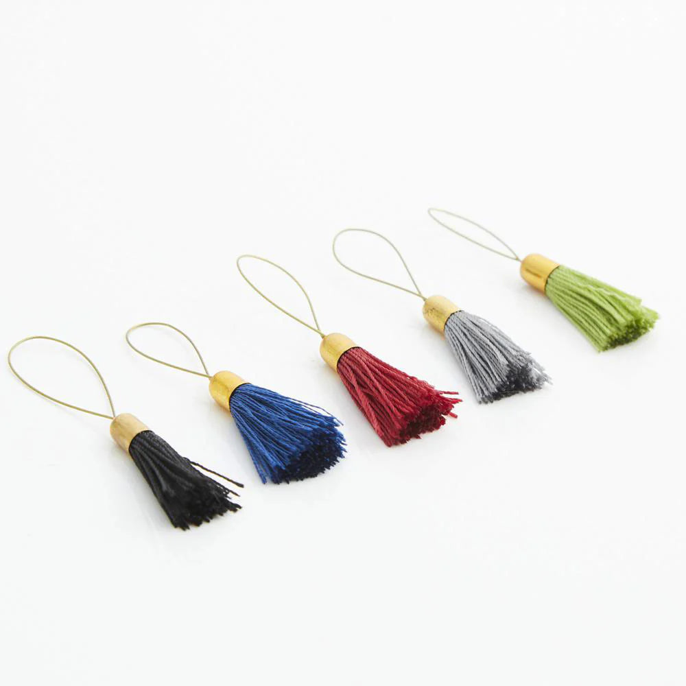 Lantern Moon Tassel Stitch Markers is available to purchase from The Knit Lounge UK knit shop