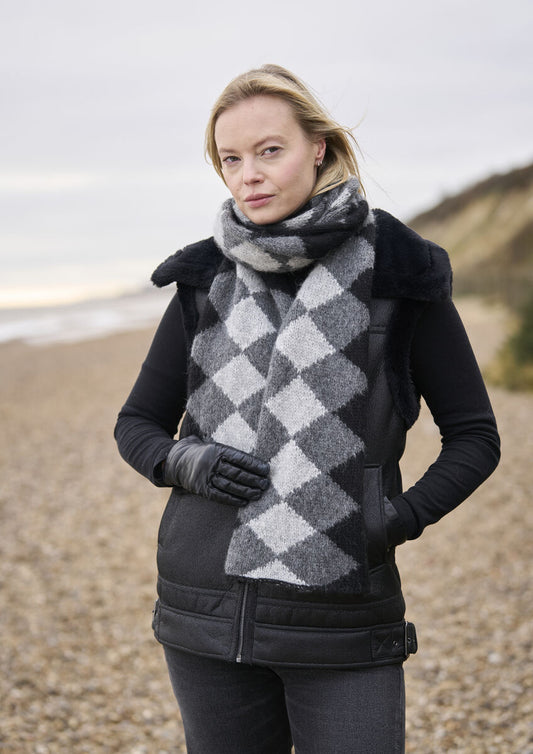 Mode at Rowan Wave Hat and Wave Wrap Pattern is available to purchase from The Knit Lounge UK knit shop