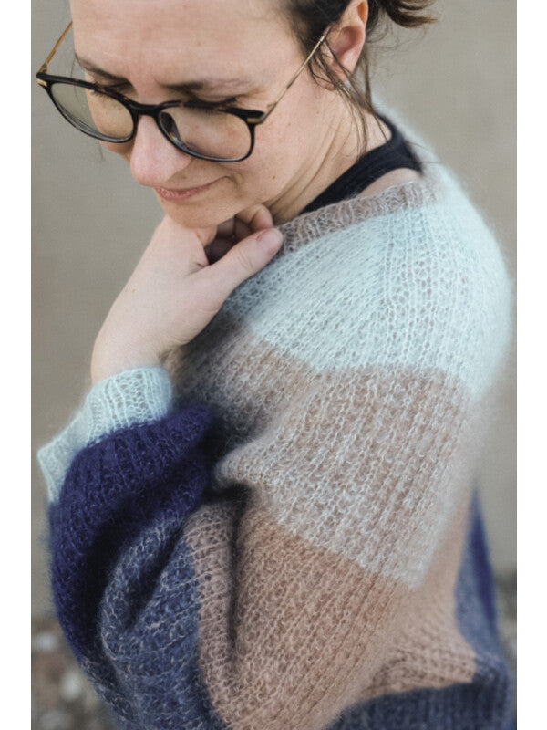 The Morning Sweater Pattern is available to purchase from The Knit Lounge UK knit shop