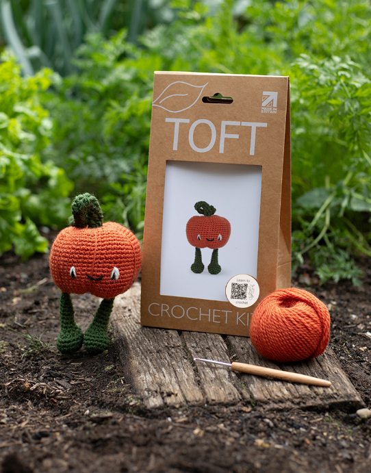 Munchkin Pumpkin Crochet Kit is available to purchase from The Knit Lounge UK knit shop