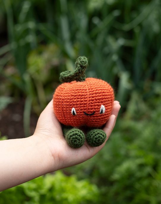 Munchkin Pumpkin Crochet Kit is available to purchase from The Knit Lounge UK knit shop