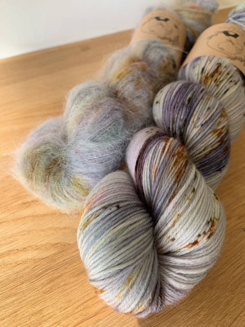 Dusty MCN Sock is available to purchase from The Knit Lounge UK knit shop