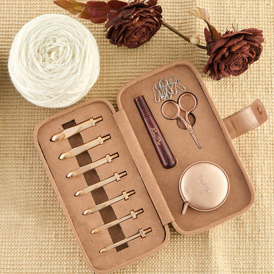 Knit Pro Oasis Chunky Interchangeable Crochet Hook Set is available to purchase from The Knit Lounge UK knit shop