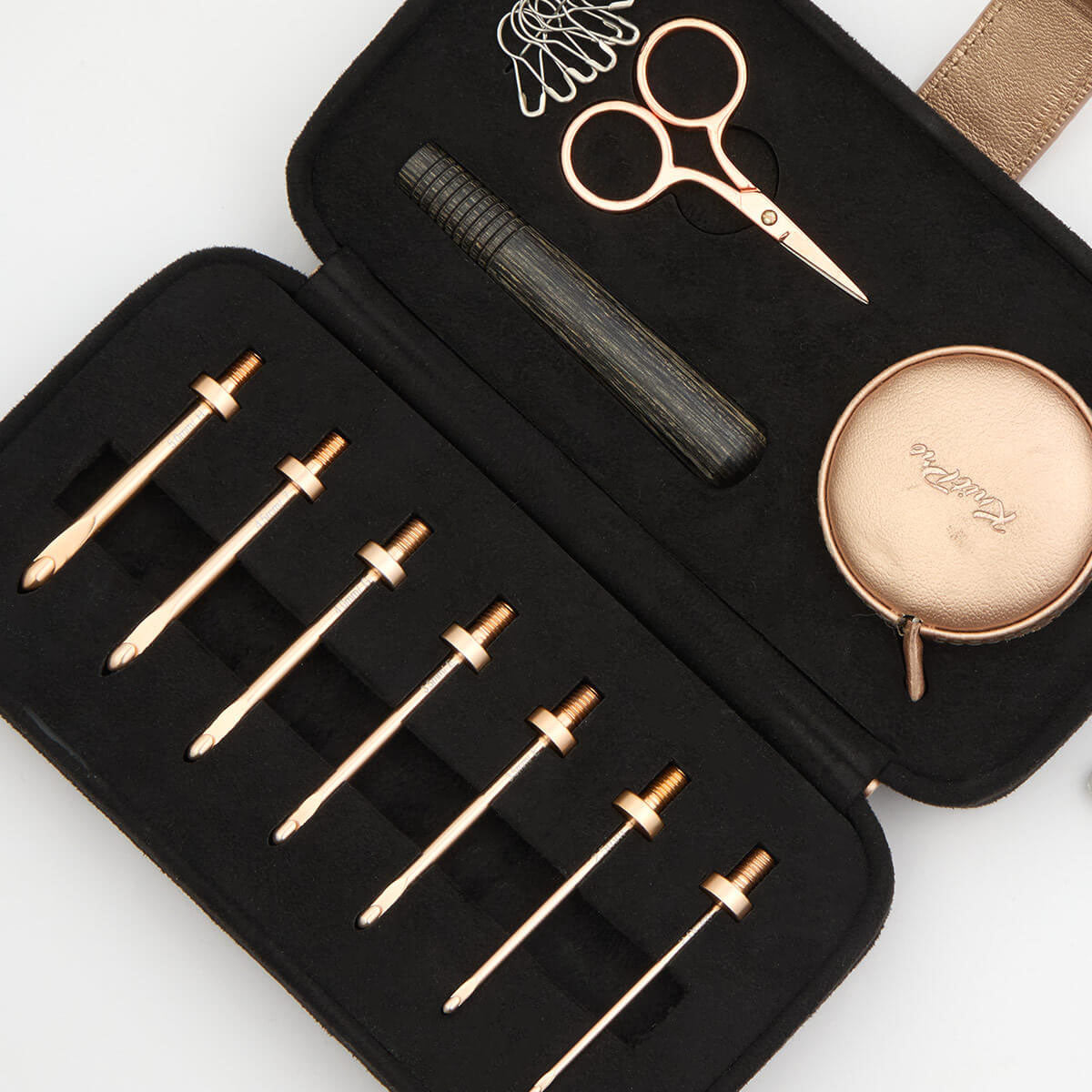 Knit Pro Oasis Starter Interchangeable Crochet Hook Set is available to purchase from The Knit Lounge UK knit shop