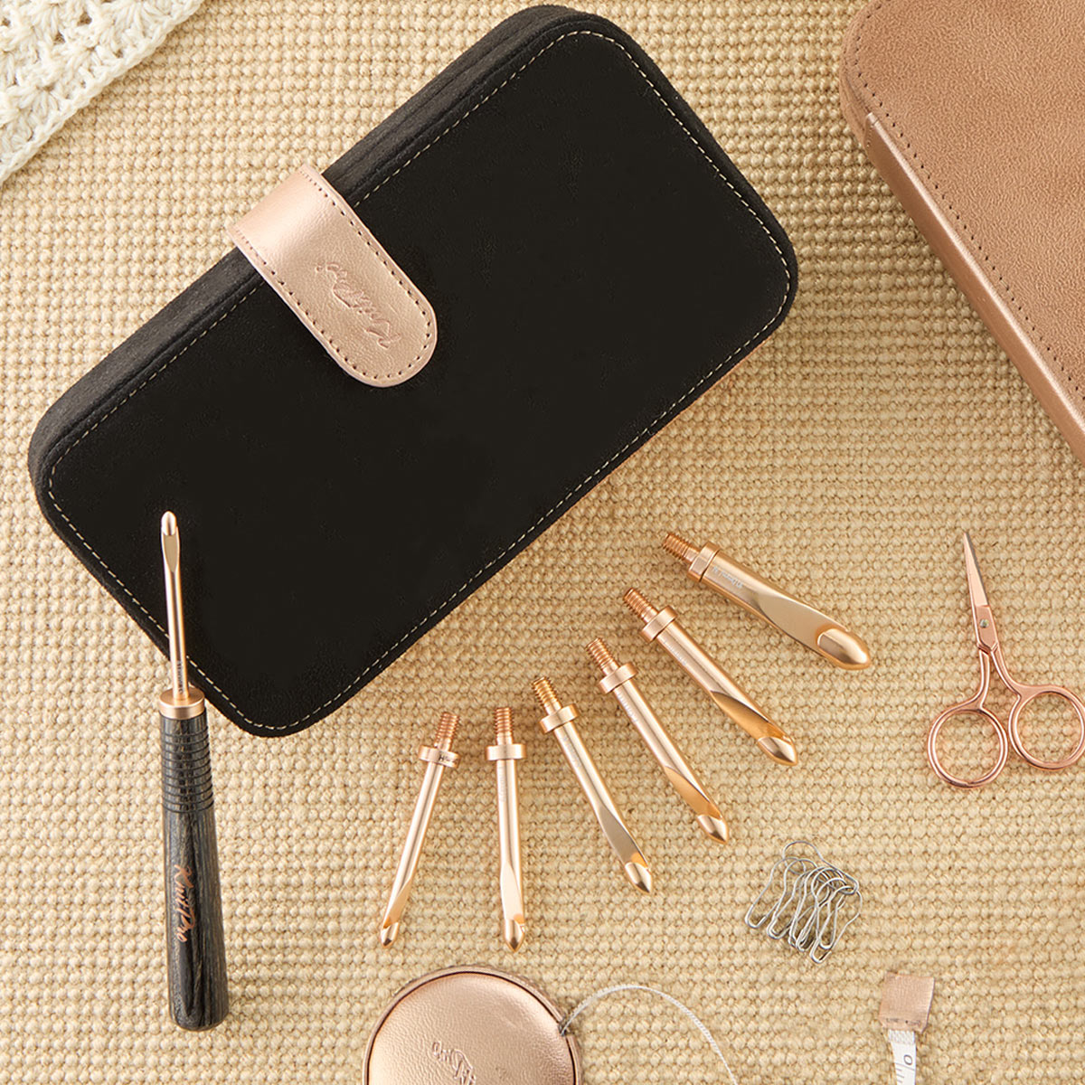 Knit Pro Oasis Starter Interchangeable Crochet Hook Set is available to purchase from The Knit Lounge UK knit shop