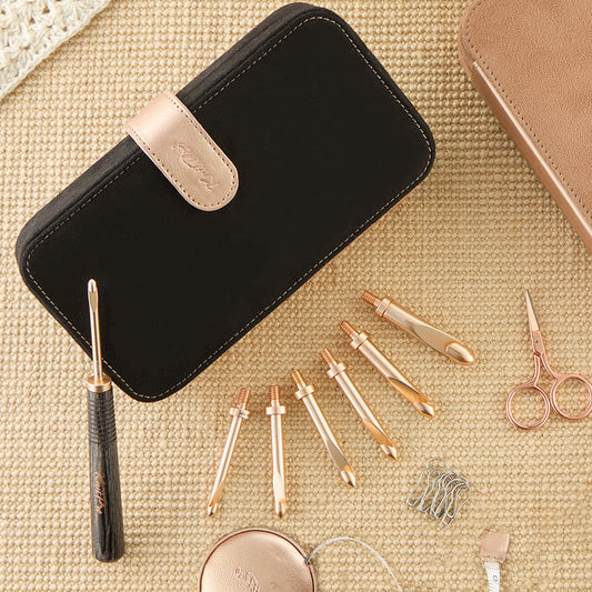 Knit Pro Oasis Starter Interchangeable Crochet Hook Set is available to purchase from The Knit Lounge UK knit shop