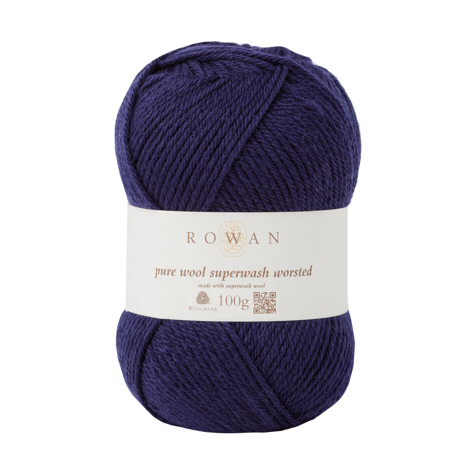 Rowan Pure Wool Superwash Worsted 100g is available to purchase from The Knit Lounge UK knit shop