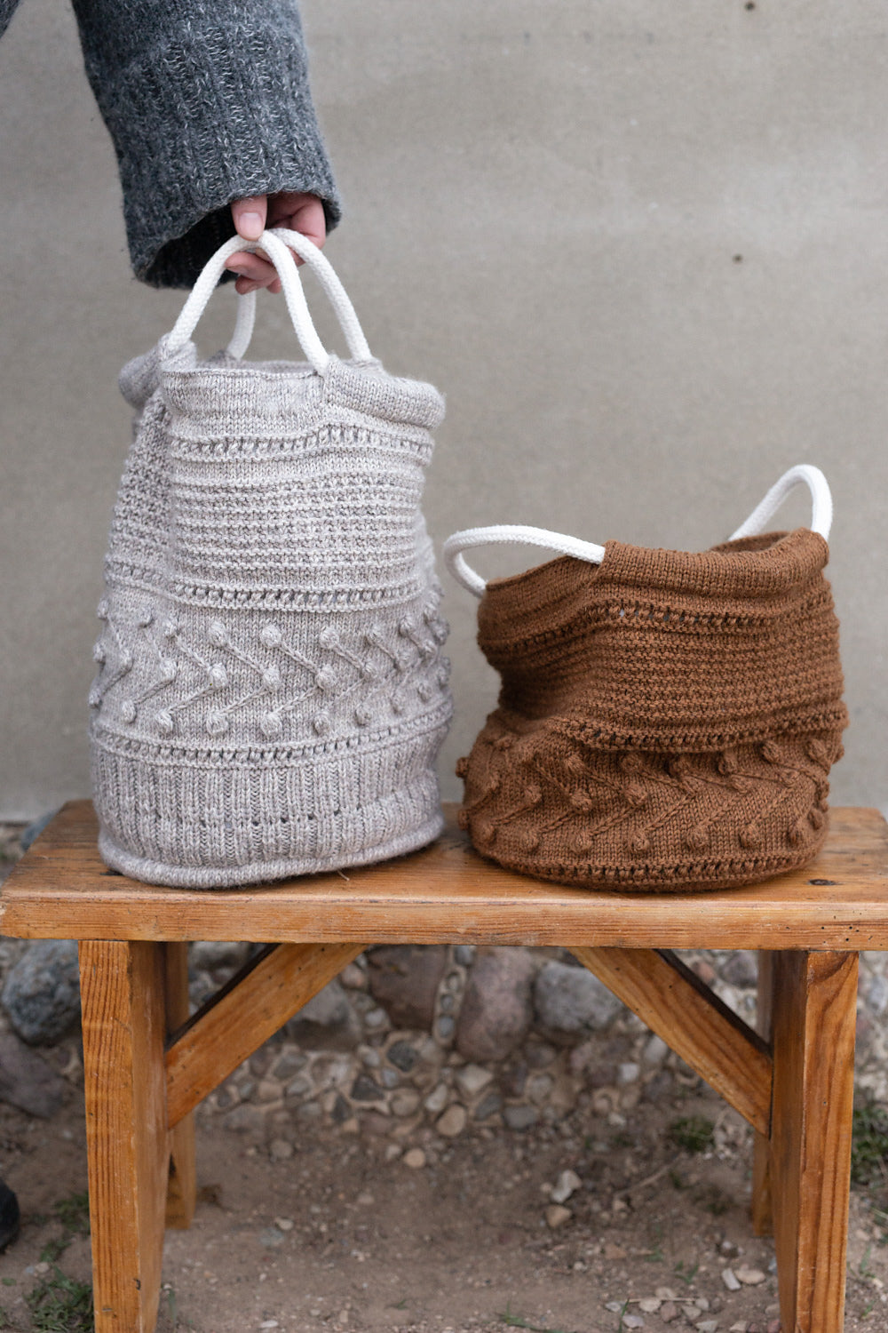Ruke Project Bag Pattern is available to purchase from The Knit Lounge UK knit shop