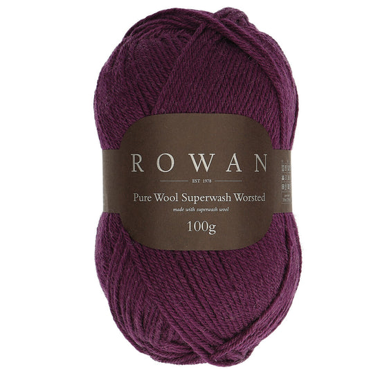Rowan Pure Wool Superwash Worsted 100g is available to purchase from The Knit Lounge UK knit shop