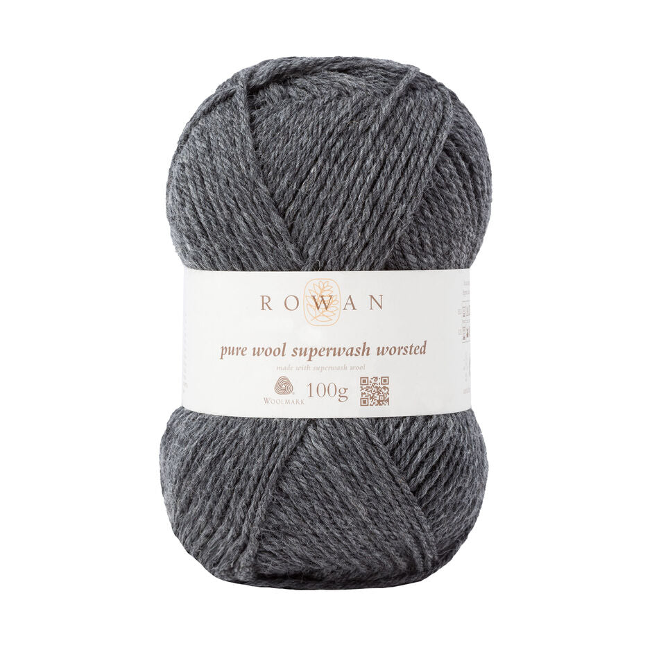 Rowan Pure Wool Superwash Worsted 100g is available to purchase from The Knit Lounge UK knit shop