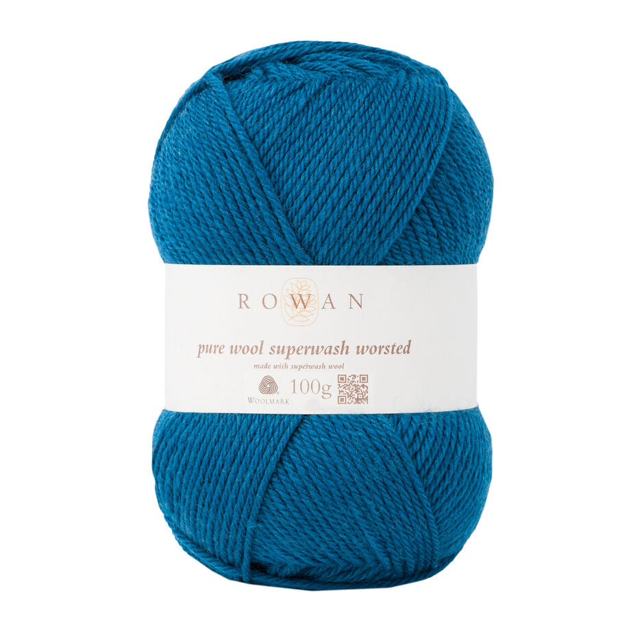 Rowan Pure Wool Superwash Worsted 100g is available to purchase from The Knit Lounge UK knit shop