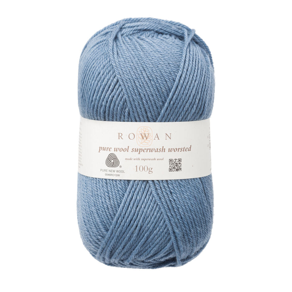 Rowan Pure Wool Superwash Worsted 100g is available to purchase from The Knit Lounge UK knit shop