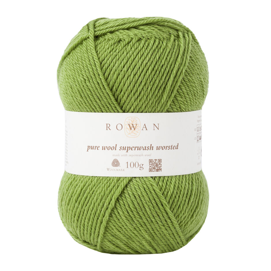 Rowan Pure Wool Superwash Worsted 100g is available to purchase from The Knit Lounge UK knit shop