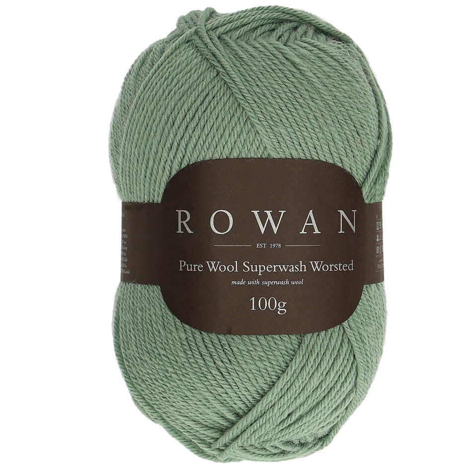 Rowan Pure Wool Superwash Worsted 100g is available to purchase from The Knit Lounge UK knit shop