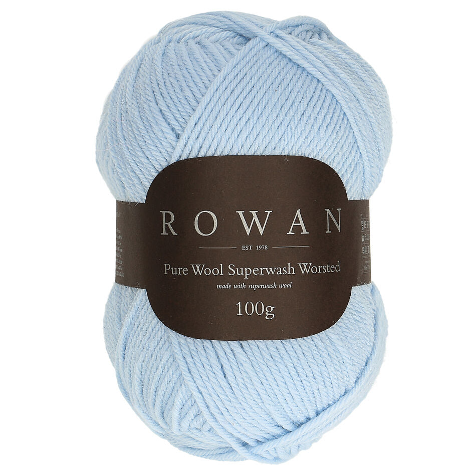 Rowan Pure Wool Superwash Worsted 100g is available to purchase from The Knit Lounge UK knit shop